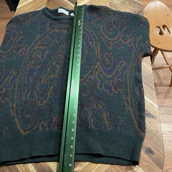 Collectif‎ Sweater Vintage 90s Soft Wool Blend Pullover Crewneck Italian Made XL - Picture 6 of 7